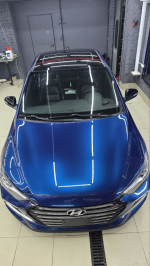 Полная оклейка в сатиновый полиуретан Mercedes GLE — миниатюра 1